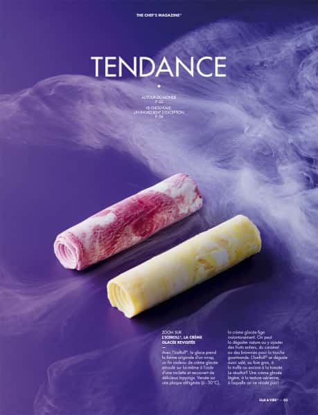 photographe culinaire elle et vire glace ice roll