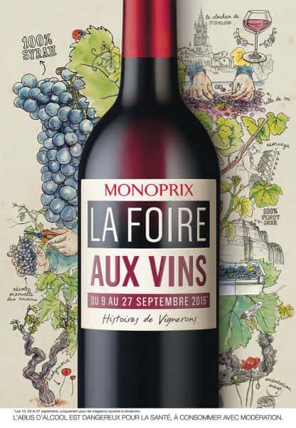 photographe culinaire monoprix catalogue foire vins bouteille