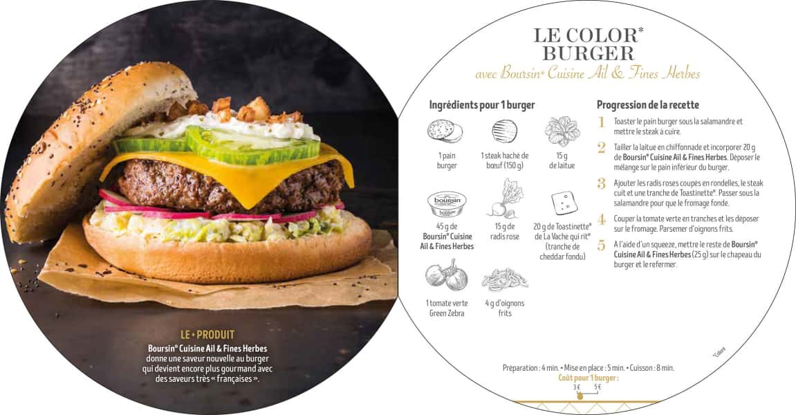 photographe culinaire bel food service burger boursin jf bury