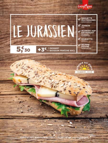photographe culinaire bonne journee jurassien sandwich entremont