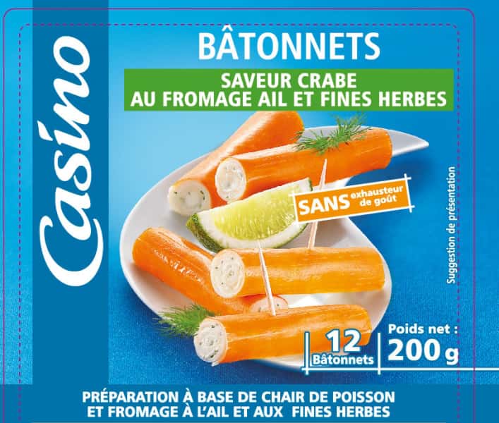 photographe culinaire casino batonnets crabe fromage