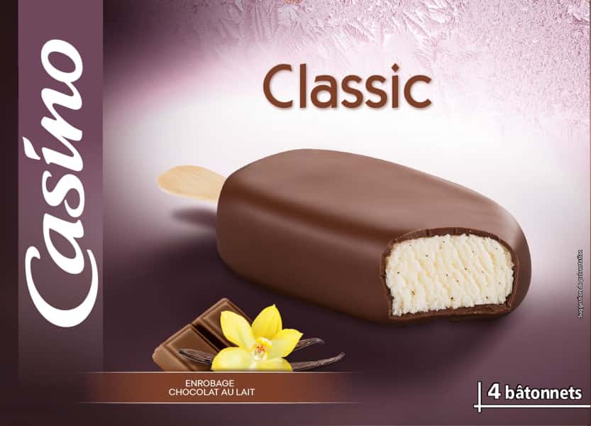 photographe culinaire casino glace classic chocolat lait