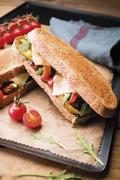 photographe culinaire savencia fromage tranche sandwich chaud