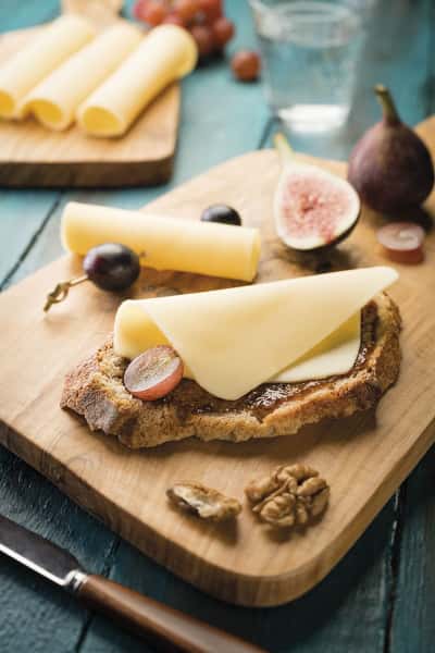 photographe culinaire savencia toast fromage tranche
