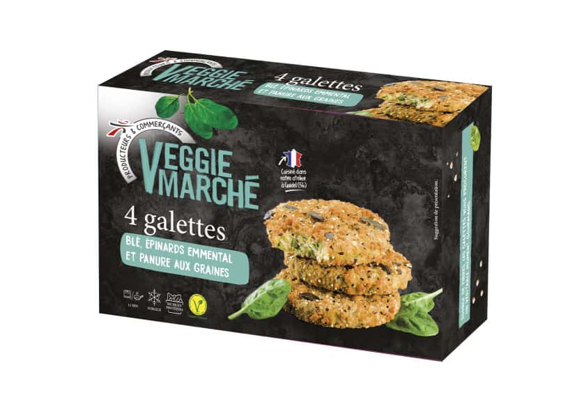 photographe culinaire intermarche veggie packaging galettes ble epinard emmental