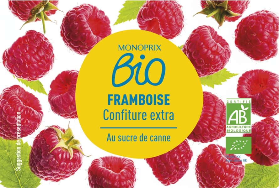 photographe culinaire monoprix bio confiture framboise