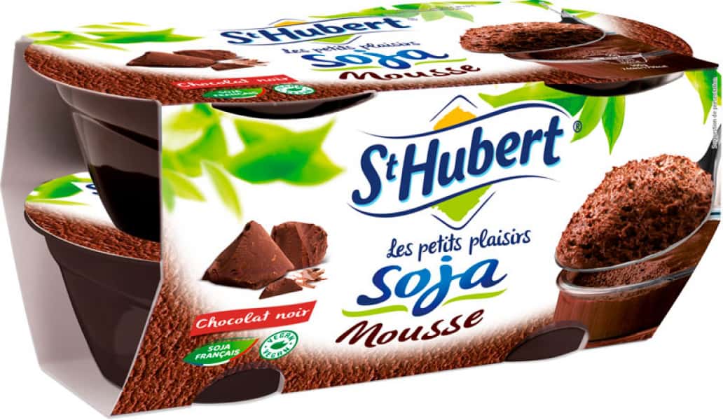 photographe culinaire st hubert packaging mousse soja chocolat