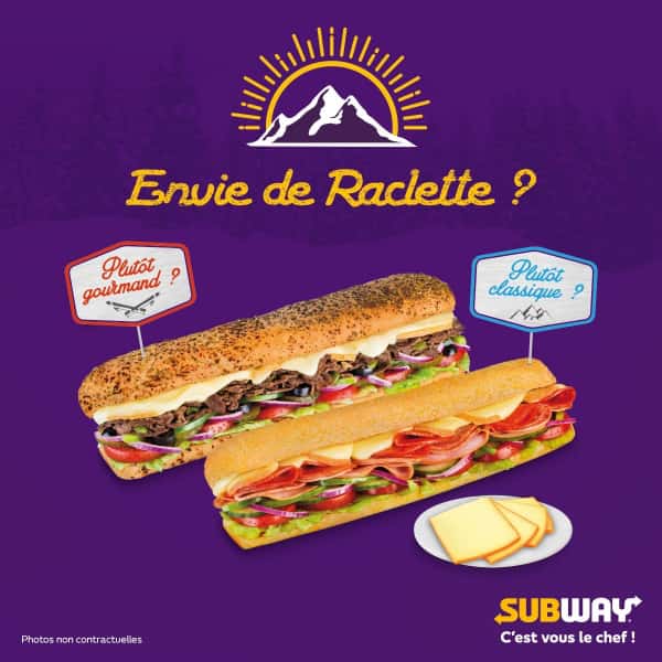 photographe culinaire subway sandwich raclette