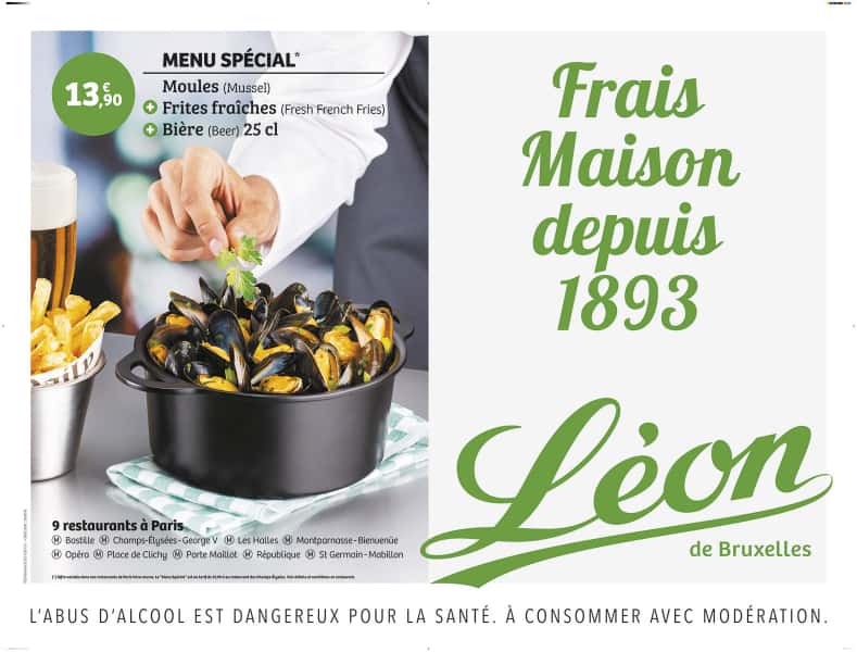 photographe culinaire leon de bruxelles affiche metro cocotte moule frite