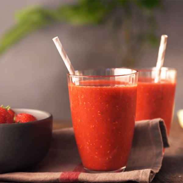 photographe video culinaire soupe de fraises